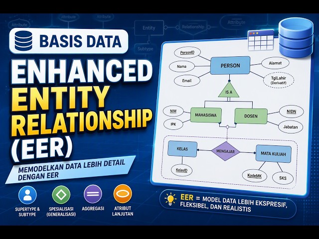 🔴Data Analysis #04 | Enhanced Entity Relationship (EER): Entities, Attributes, Relations