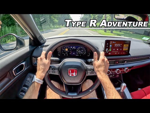 2023 Honda Civic Type R - Squeezing onto Our New Big Rig Trailer (POV Binaural Audio)