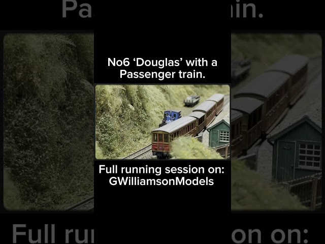 Talyllyn no6 Douglas on Nant Gwernol in 009. # #model #train #narrowgauge #009