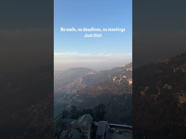 This is the view from Mall Road, Shimla 🌄 #travel