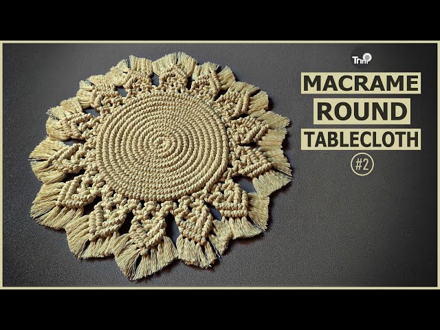 Macrame Round Tablecloth | Table Mat | Macrame Tablecloth Tutorial