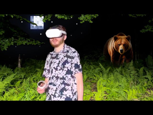 Minecraft VR but I actually go outside