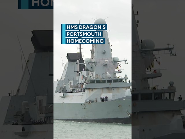 HMS Dragon returns after seven months at sea⚓