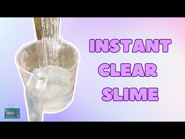 How To Make INSTANT Clear Slime 🤯