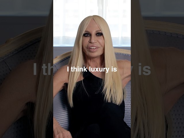 Donatella Versace on The Definition of Luxury #versace #luxury #donatellaversace #fashionshorts