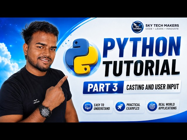 #03 Python User Input & Type Casting in Tamil | Python for Beginners #pythontutorial #typecasting