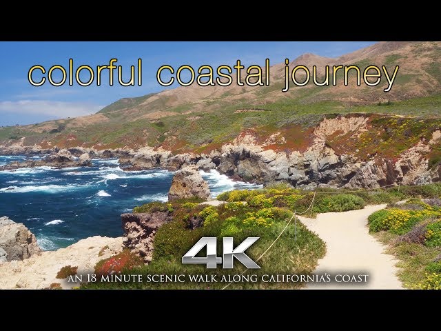 4K "Colorful Coastal Journey" Drone Flight & Hike by Nature Relaxation | DJI Inspire X5 - Silk Music