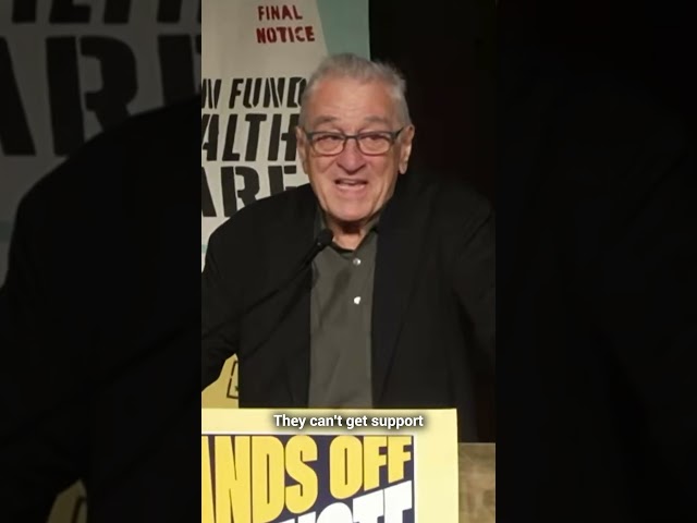 Robert De Niro has a message for the Republicans: "Hands off our votes!"