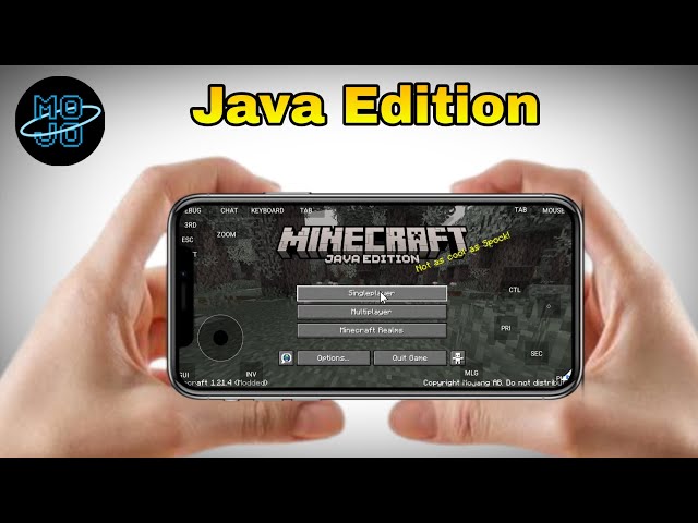 (MOJO Launcher) Minecraft java edition play in mobile #minecraft 