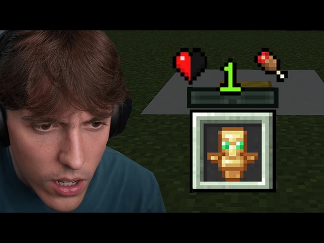 Trying To Beat Minecraft on Half a Heart