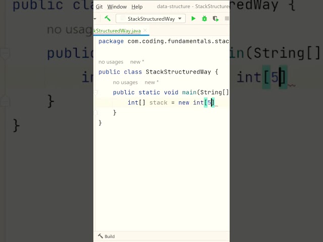 Stack Implementation in Java (Hindi) | #shortvideo #datastructures #viralvideo #shorts