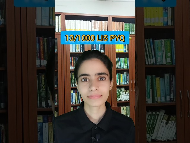 13/1000 LIS PYQ | Library Science PYQ #library #pyq #libraryscience #ugcnetpyq #ugcnet
