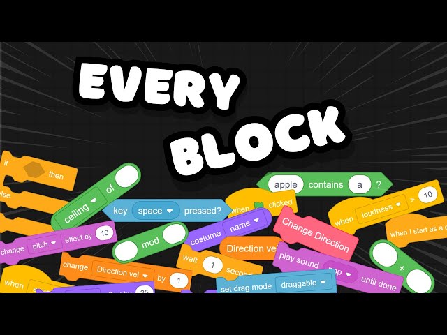 ALL Scratch Blocks in 5 MINUTES!!