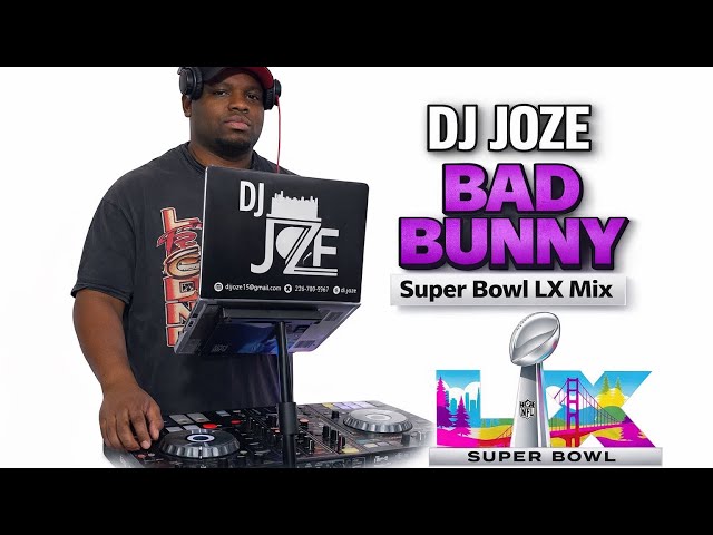 Bad Bunny Super Bowl LX Mix 🔥🏈 | Latin Vibes x DJ JOZE  #superbowlhalftimeshow #fypシ #badbunny 