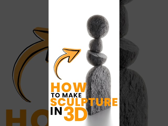 How to make this sculpture in 3ds max #3dvisualization #3dmodeling #3dsmax