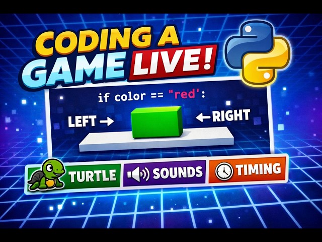 I Built a Game LIVE in Python (From Scratch) 🚀 | Turtle Graphics + Sound | Episode 6