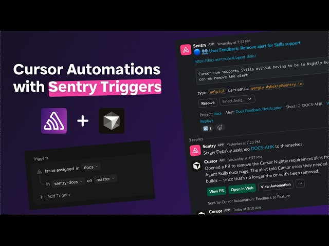 User Feedback to Pull Request in Minutes with Cursor + Sentry