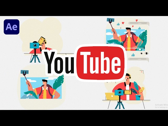YouTube Logo Animation | Complete After Effects Tutorial