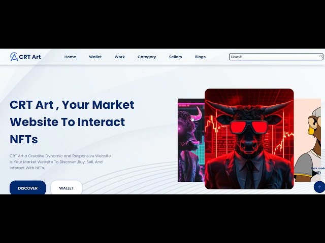 CRTART Creative Galerie Website Made Using React Css Js Bootstrap (Light Version)