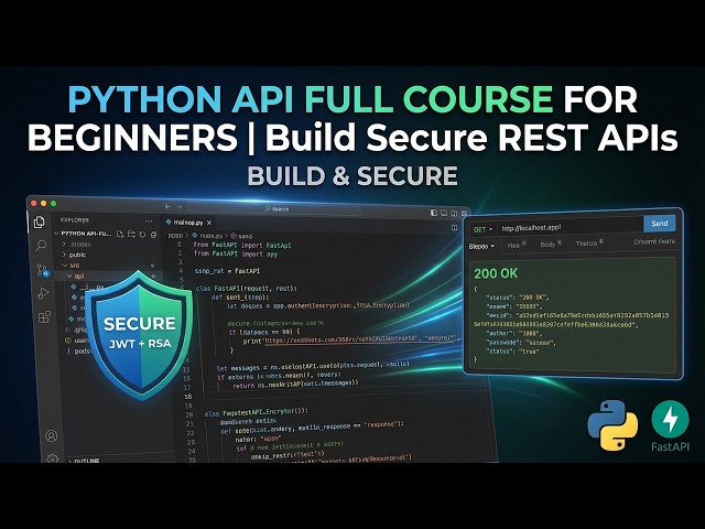 Python API Full Course for Beginners | Build Secure REST APIs