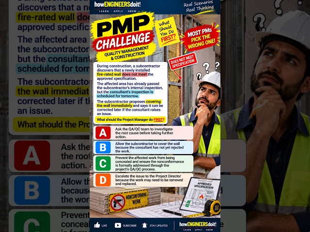 “Cover It Now, Fix It Later” — What Would You Do? | PMP Challenge
