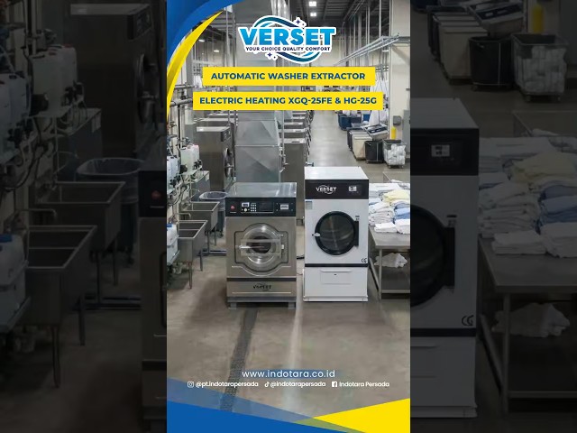 DELIVERY VERSET AUTOMATIC WASHER ELECTRIC XGQ-25FE &TUMBLE DRYER HG-25G KE PT. PRIMA GLOBAL OBSIDIAN