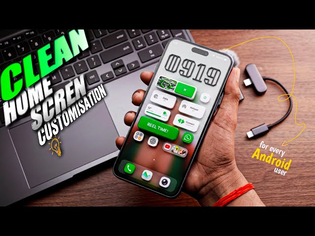 How to Make an Aesthetic Clean Home Screen Setup on ANY Android Phone! ✨