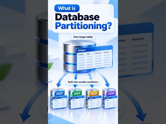 What is Database Partitioning? | System Design Explained #databasepartitioning #systemdesign #sql