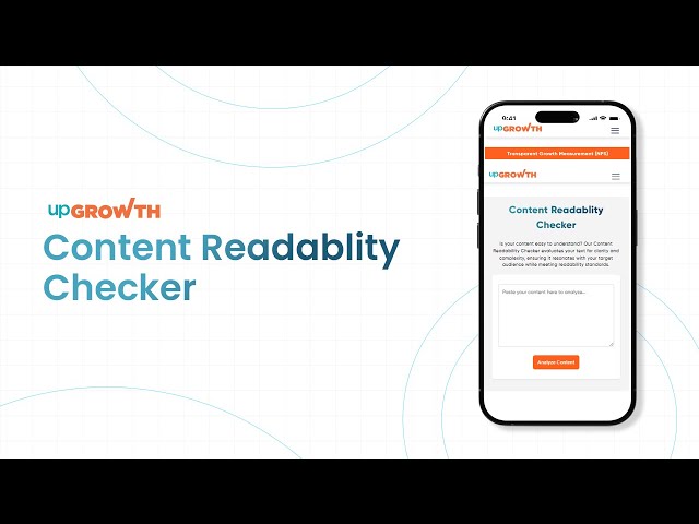 How to Use upGrowth's AI-Powered Content Readability Checker | Improve Your Writing Instantly!