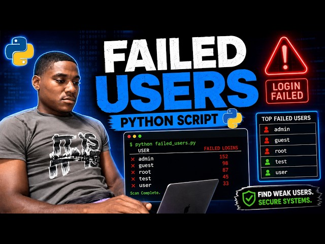 Python Failed Login Tracker | Cybersecurity Python Project for Beginners