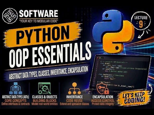 🏛️ Python Programming Part 9 – OOP: Classes, Inheritance & Encapsulation 💡
