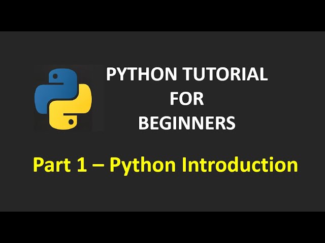 Python Tutorial for Beginners: Part 1 | Python Introduction #pythonprogramming #pythonforbeginners