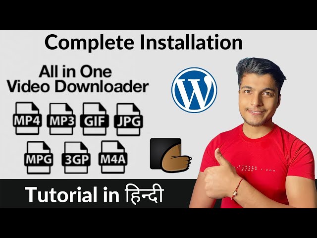All-in-One Video Downloader WordPress Theme Install Kaise Kare | Themeforest Full Setup Hindi