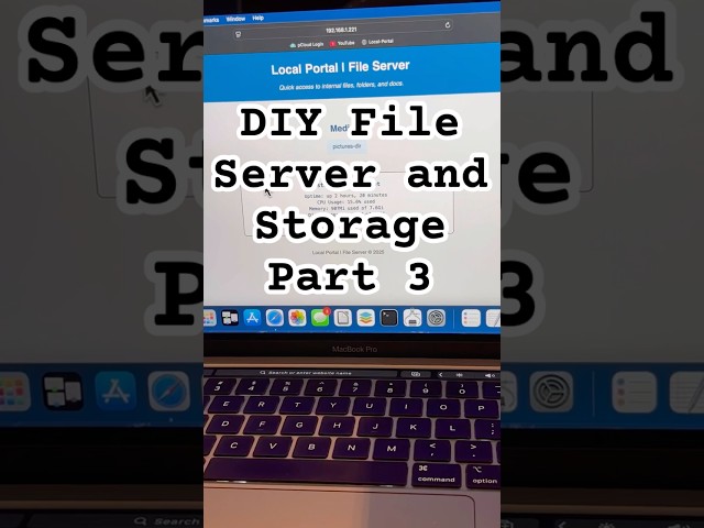 DIY File Server on a Budget Laptop | Real-Time System Stats &Automation Updates (Part 3 of 3)