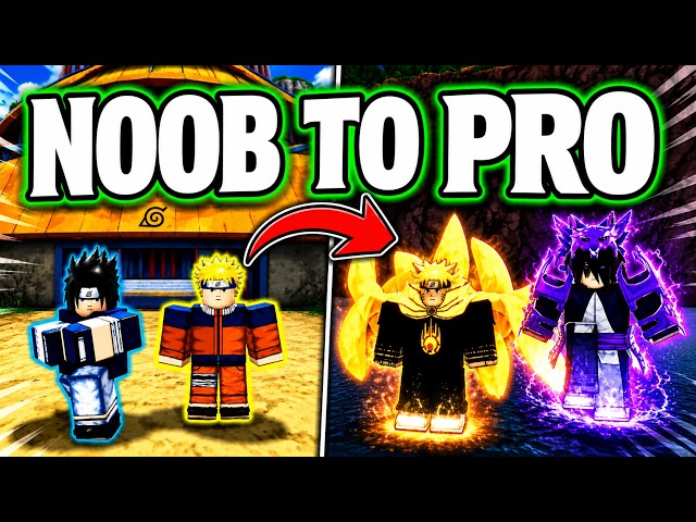 NOOB TO PRO AS NARUTO AND SASUKE IN SHINDO LIFE!