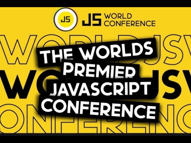 JSWorld Conference 2021 live