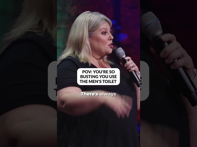 POV you're so busting you use the men's toilet #standupcomedy #urzilacarlson #comedy