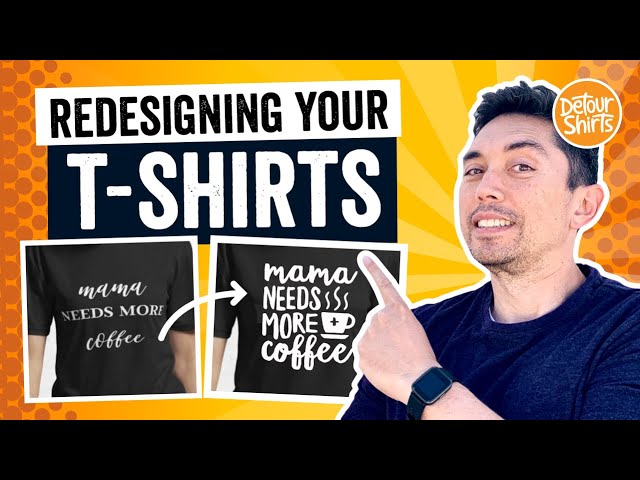 Redesigning Your T-Shirts!! Updating 3 RedBubble Designs from Different Print on Demand shops.
