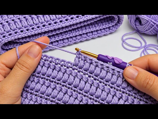 FANTASTIC!🧶💜Very Simple and Beautiful Crochet pattern/ Crochet baby blanket