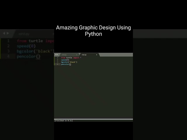 Amazing Turtle Graphic Design Using Python