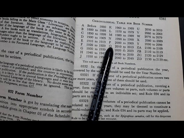Colon Classification Book Introduction.