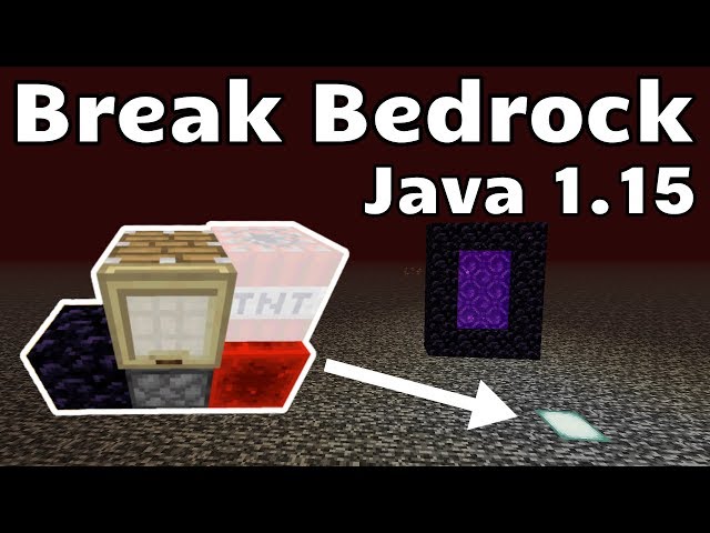 EASY Bedrock Breaking  (Minecraft Java 1.14 - 1.15+)