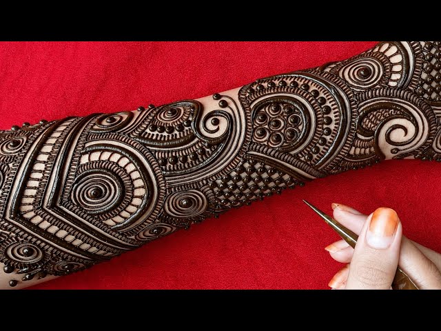 Very Very Beautiful Front Hand Mehndi Design Simple Unique||Easy Arabic Mehndi Design||New Henna 