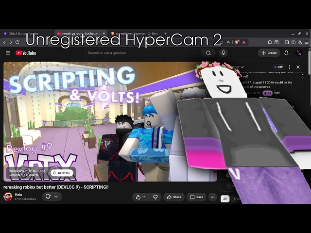 vortex devlog nine live reaction (High Definition 480p 20fps 200KiB/s)