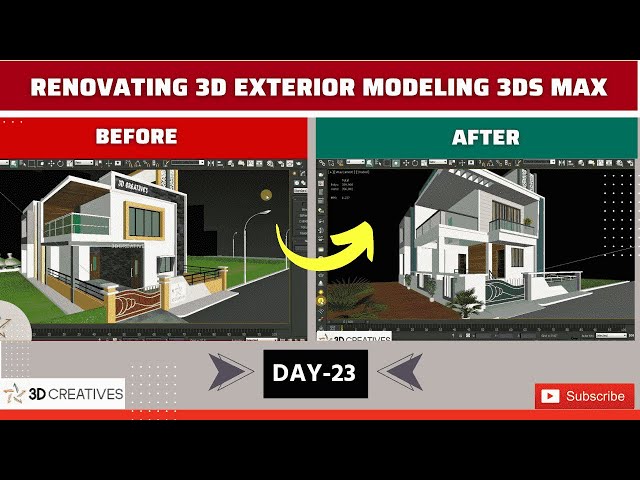 Renovating 3D Exterior Modeling in 3Ds Max
