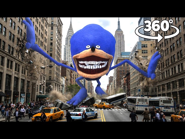 Shin Sonic Tape Attack The City | 360° VR 4K Horror Experience