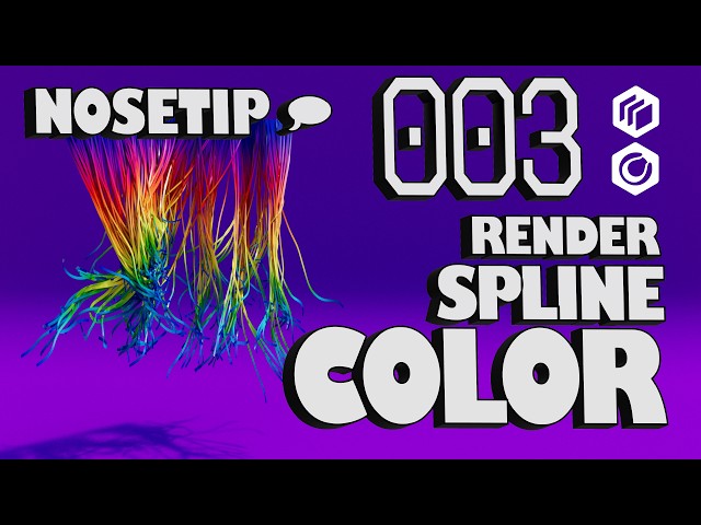 #cinema4d Tip 003 - Rendering Vertex Color on Spline
