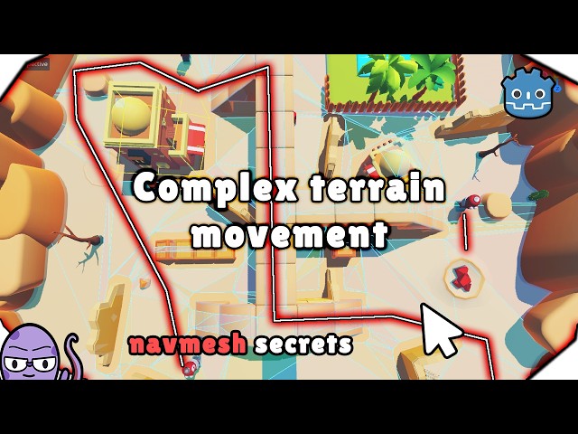 Creating complex 3D navigation | Fixing navmesh problems in Godot