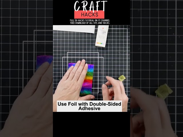 Craft Hack! Use Double Sided Tape for Foiling