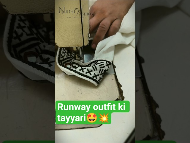 🔥 Designer Outfit #5 Making 😍 | Panchprema by Two Thread | From Fabric to Runway #Shorts #trending